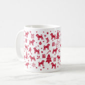 Puggle Christmas Design Kaffeetasse (Vorderseite Links)