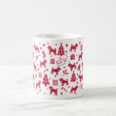 Puggle Christmas Design Kaffeetasse (Mittel)