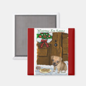 Puggle Christmas Geschenke Magnet (Vorderseite/Rückseite)