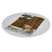 Puggle Christmas Schneidebrett (Ecke)