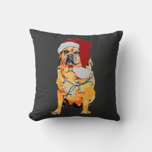 Puggle Christmas Throw Kissen