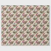 Puggle Christmas Wrapping Paper Geschenkpapier (Flach)