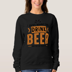 Puggle Dog Beer Mama Sweatshirt