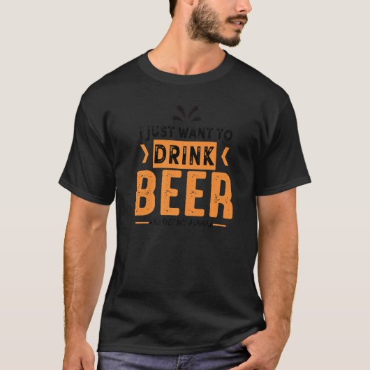 Puggle Dog Beer Mama T-Shirt (Vorderseite)