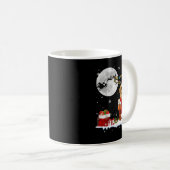 Puggle Dog Chimney Ugly Christmas Lights Xmas Paja Kaffeetasse (VorderseiteRechts)