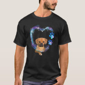 Puggle Dog in Heart T-Shirt (Vorderseite)