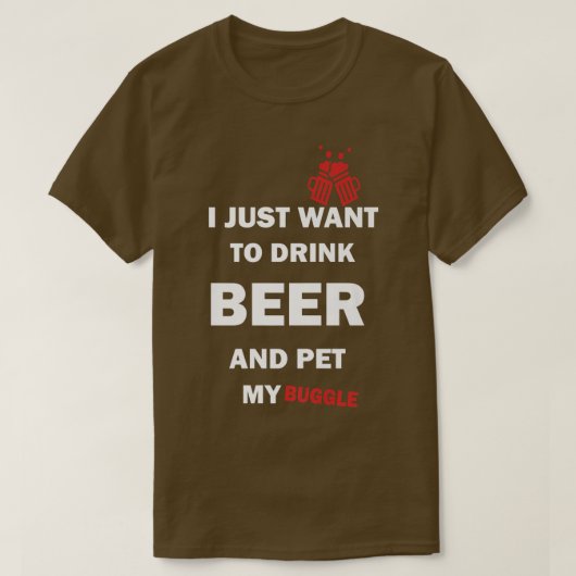 Puggle Dog Lover Beer T-Shirts Funny Dog Mama Gesc (Design vorne)