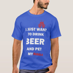 Puggle Dog Lover Beer T-Shirts Funny Dog Mama Gesc
