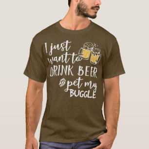 Puggle Dog Lover Beer T-Shirts Funny Dog Mama Gesc