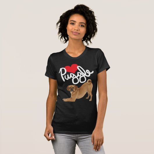 Puggle Dog Lover Funny Tshirts (Vorne ganz)