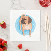 Puggle Dog Owner Puggles Lover Serviette (Beispiel)