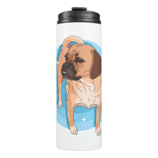 Puggle Dog Owner Puggles Lover Thermosbecher (Vorderseite)