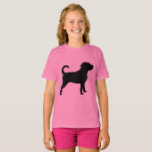 Puggle Dog Silhouette T-Shirt (Vorne ganz)