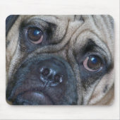 puggle Gesicht Mousepad (Vorne)