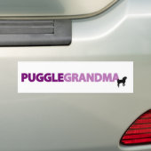 Puggle Großmutter Autoaufkleber (Auf Auto)