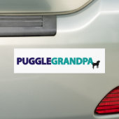 Puggle Großvater Autoaufkleber (Auf Auto)