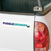 Puggle Großvater Autoaufkleber (Auf Lkw)