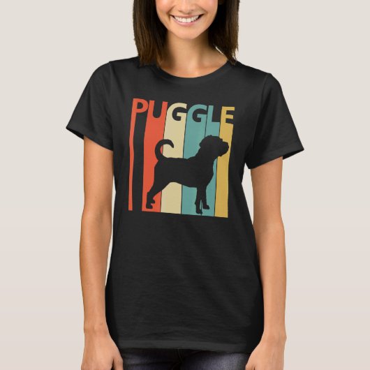 Puggle Hund T-Shirt (Vorderseite)
