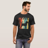 Puggle-Hund T-Shirt (Vorne ganz)