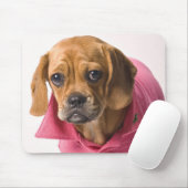 Puggle im Rosa! Mousepad (Mit Mouse)