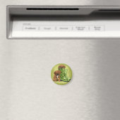 Puggle in Stiefeln Magnet (In Situ (Geschirrspüler))