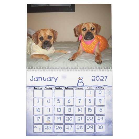 Puggle Kalender (Jan 2027)