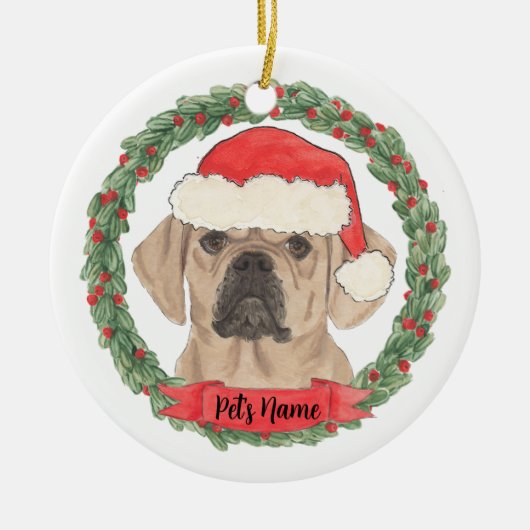 Puggle Keramik Ornament (Vorne)