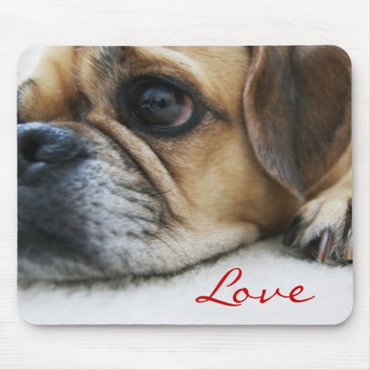 Puggle Liebe Mousepad (Vorne)