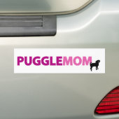 Puggle Mama Autoaufkleber (Auf Auto)
