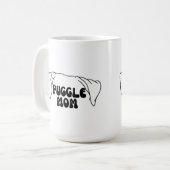 Puggle Mama Kaffee Tasse (Vorderseite Links)