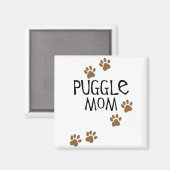 Puggle-Mama Magnet (Vorderseite/Rückseite)