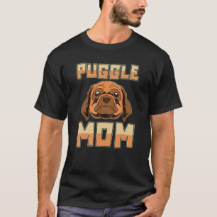 Puggle-Mama Süßes Tier Haustierbesitzer Hundeliebh T-Shirt