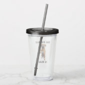 Puggle Mic Drop Acryltrinkbecher (Rückseite)