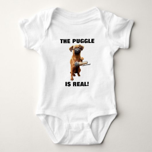Puggle Mic Drop Baby Strampler (Vorderseite)