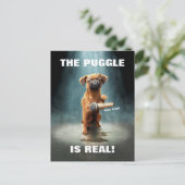 Puggle Mic Drop Einladungspostkarte (Stehend Vorderseite)