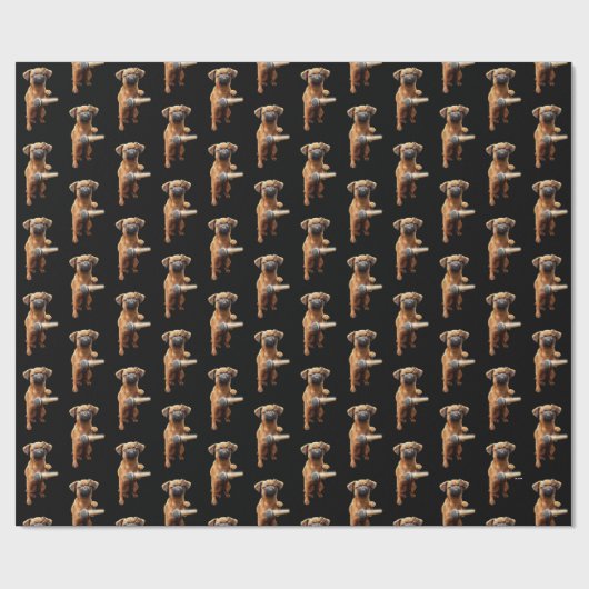 Puggle Mic Drop Geschenkpapier (Flach)