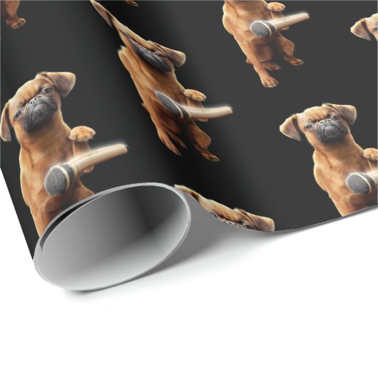 Puggle Mic Drop Geschenkpapier (Rolleneckpunkt)