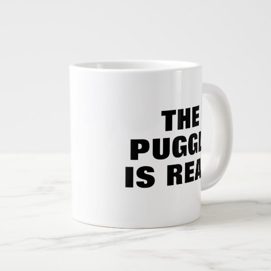 Puggle Mic Drop Jumbo-Tasse (Vorderseite Rechts)