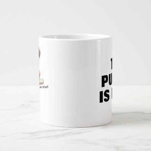 Puggle Mic Drop Jumbo-Tasse (Vorderseite)