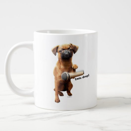 Puggle Mic Drop Jumbo-Tasse (Links)