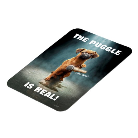 Puggle Mic Drop Magnet (Linke Seite)
