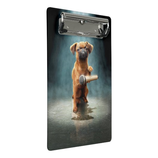 Puggle Mic Drop Mini Klemmbrett (Schrägansicht)