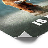 Puggle Mic Drop Poster (Ecke)