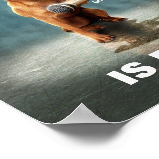 Puggle Mic Drop Poster (Ecke)