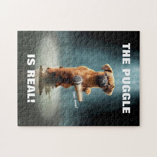 Puggle Mic Drop Puzzle (Horizontal)