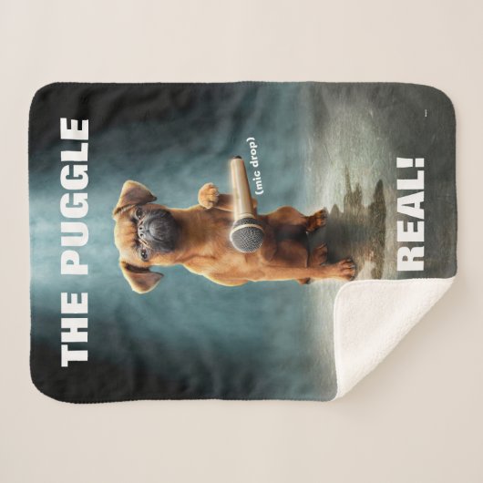 Puggle Mic Drop Sherpadecke (Vorderseite (Horizontal))