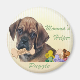 Puggle Mommas Helfermagnet Magnet