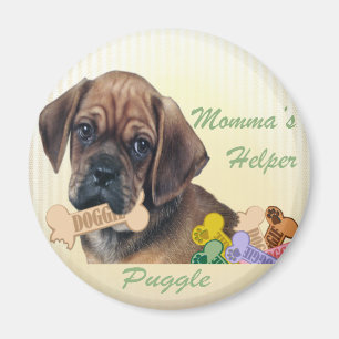 Puggle Mommas Helfermagnet Magnet