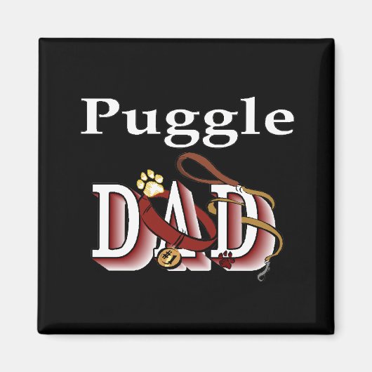 Puggle Papa Magnet (Vorne)