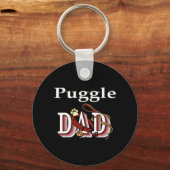 Puggle Papa Schlüsselanhänger (Vorderseite)